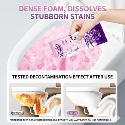 Pink High-Foam Toilet Cleaning Powder – Automatic Toilet Bowl Cleaner